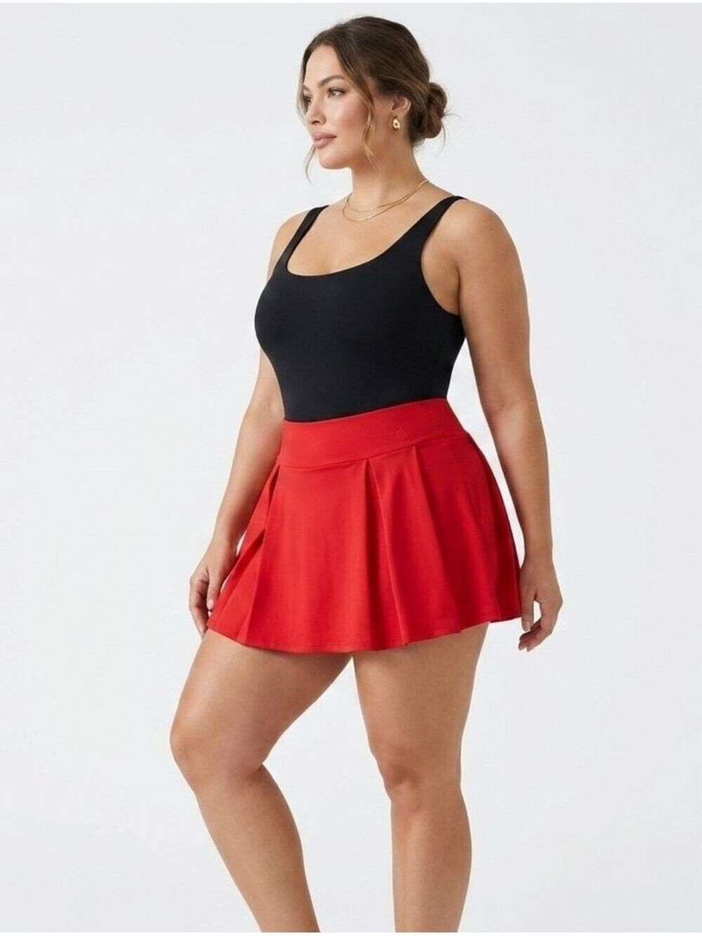 Unlisted Red Pleated Skort